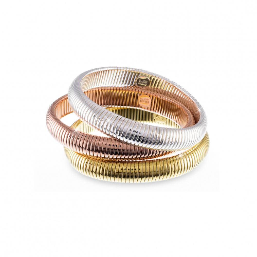 Bracciale rigido Tubogas in bronzo tre colori UNOAERRE Ref. 0700