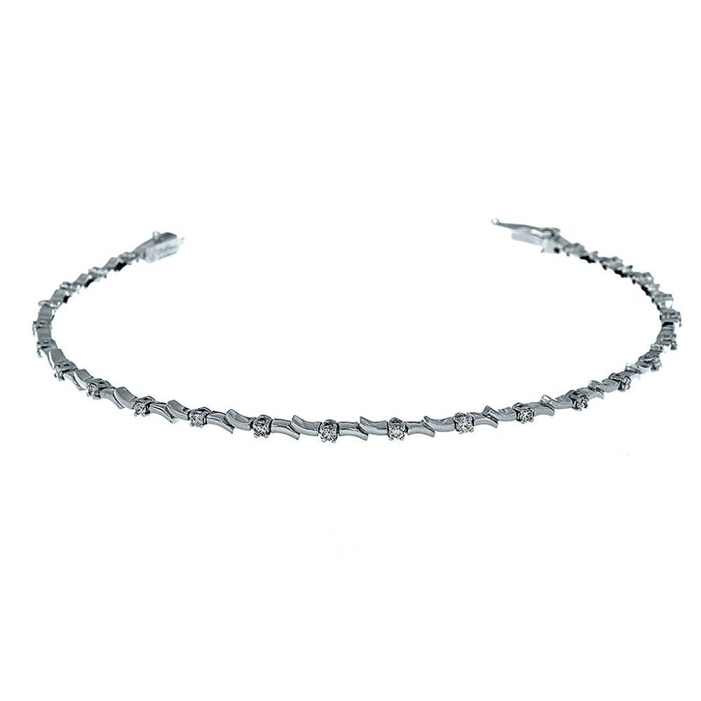 Bracciale Semirigido con Diamanti CT 0.41