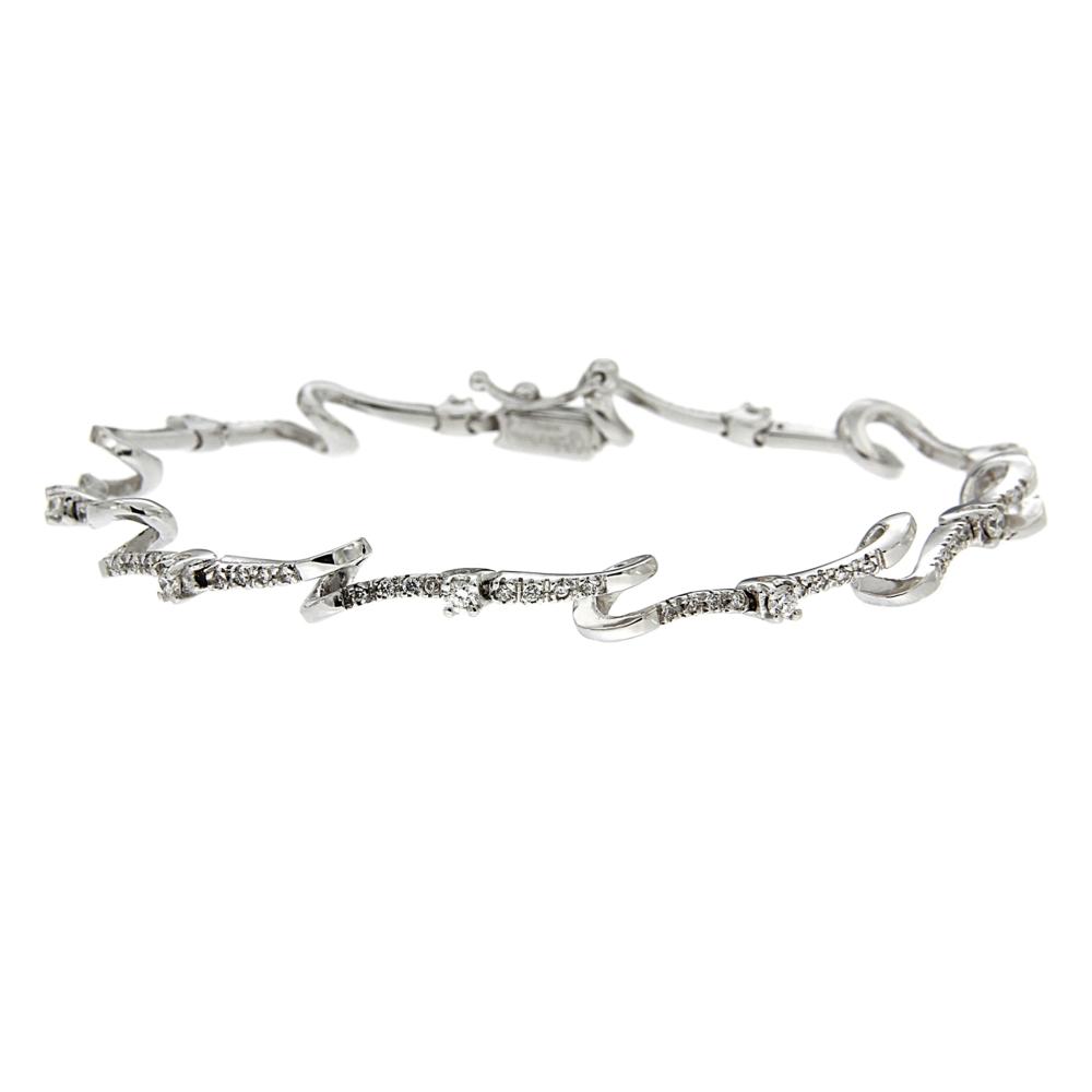 Bracciale Semirigido con 81 Diamanti CT 0.78