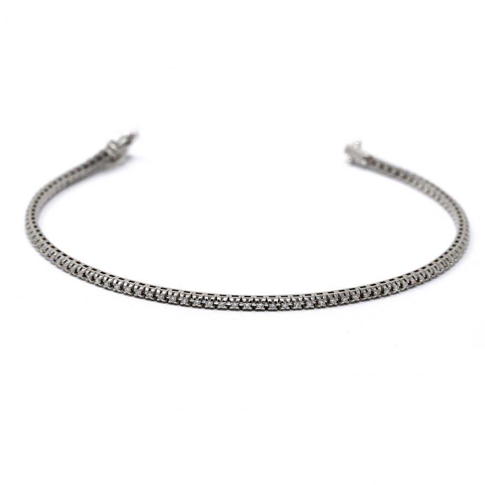 Bracciale Tennis Classico con Diamanti Bianchi CT 0.70