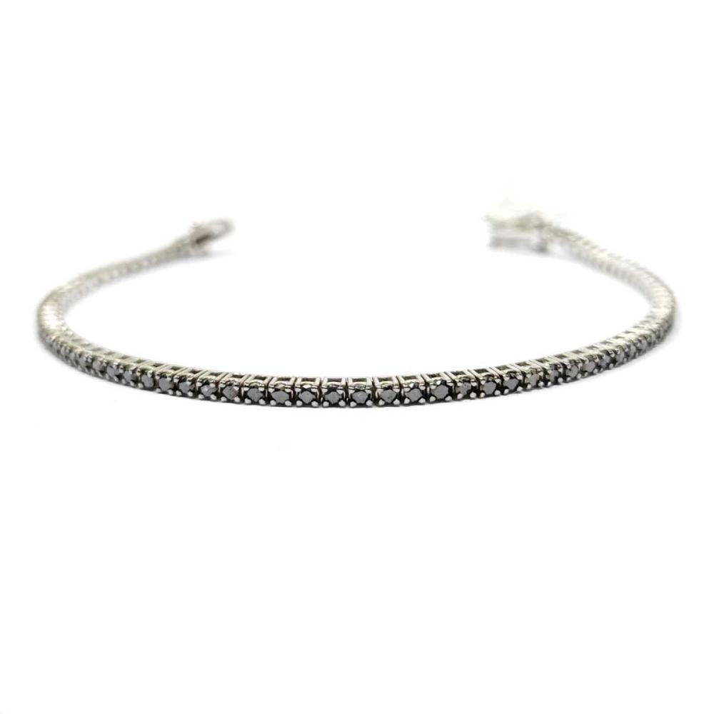 Bracciale Tennis con Diamanti Neri CT 2.01