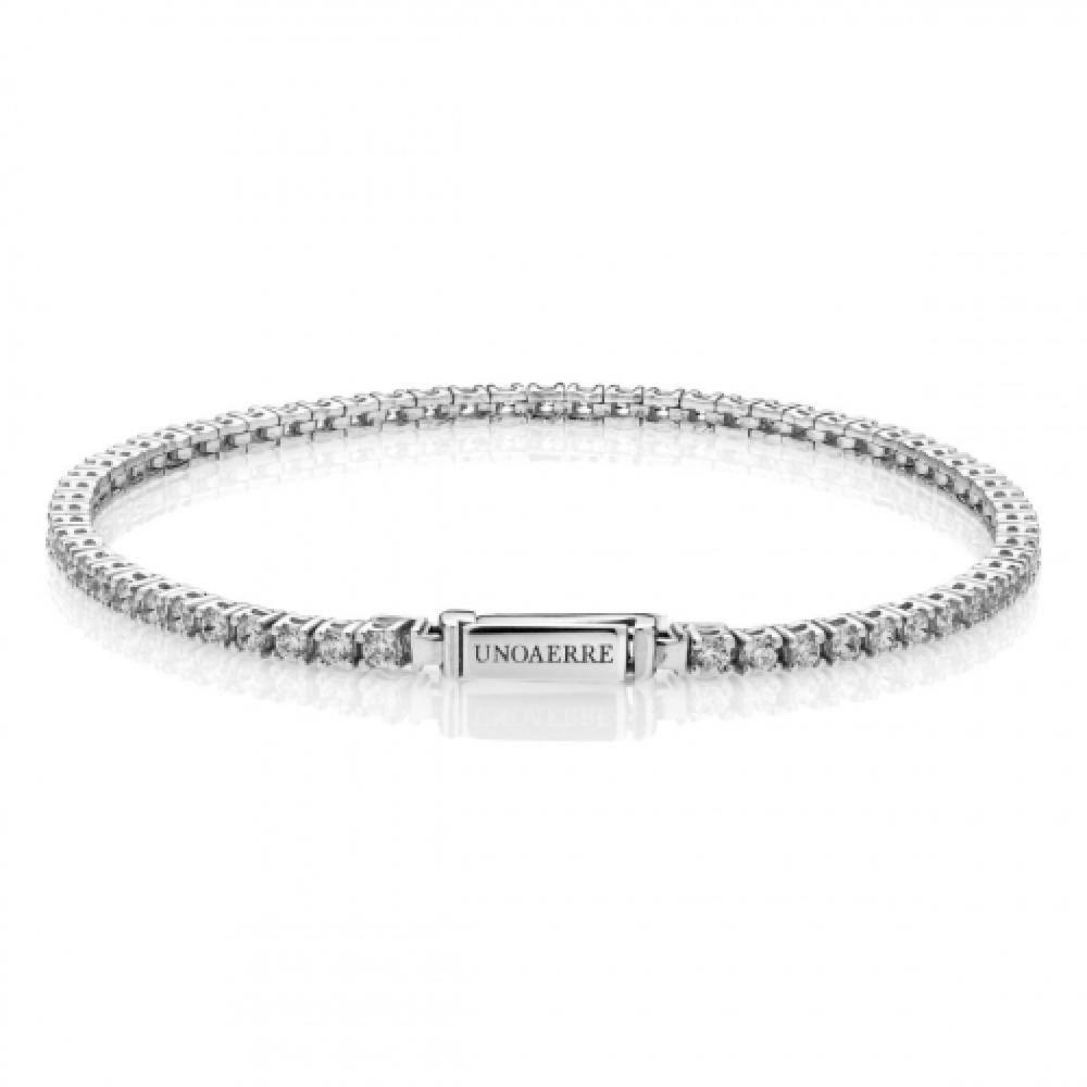 Bracciale Tennis in argento bianco con Zirconi Bianchi UNOAERRE 5769