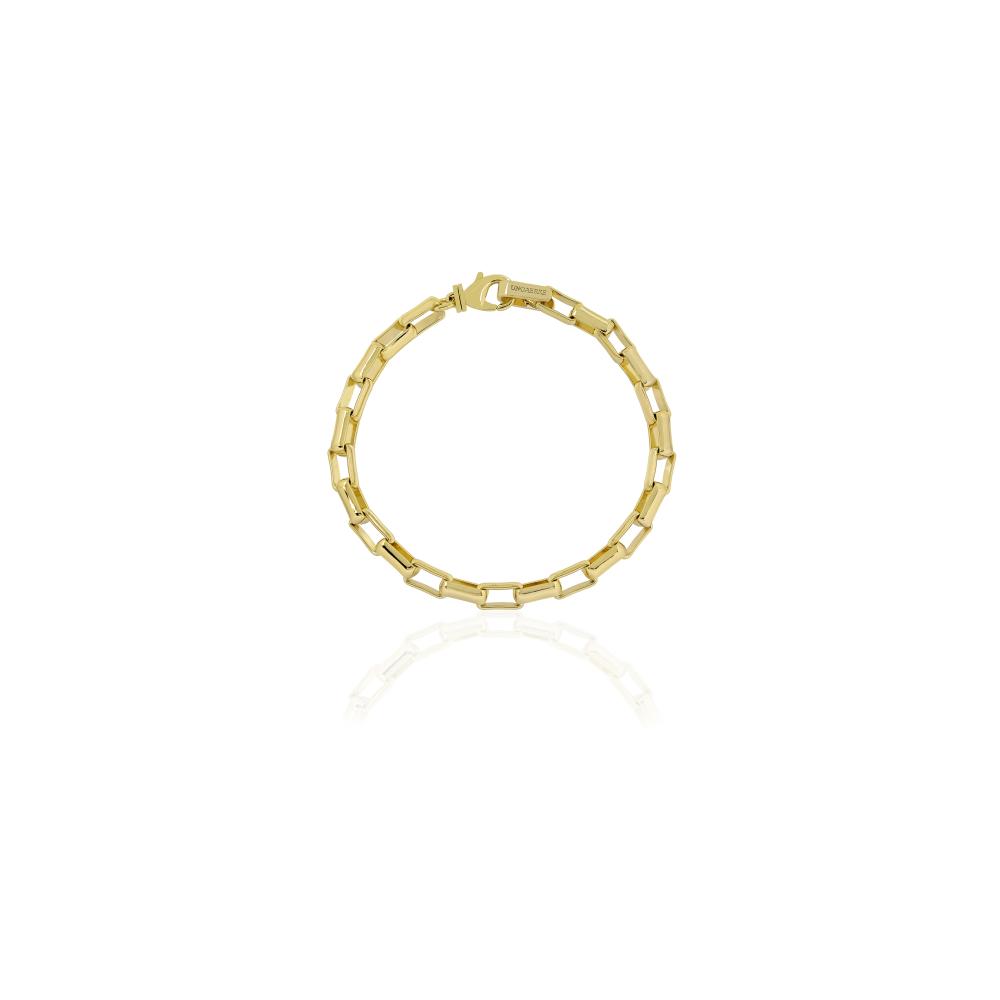Bracciale Unoaerre catena forzatina dorata 2490