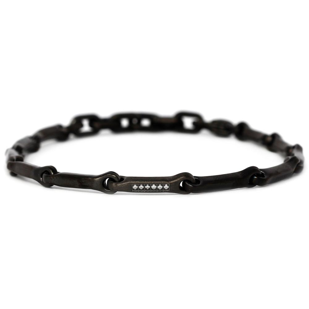 Bracciale Uomo con Diamanti CT 0.06 Bikkembergs