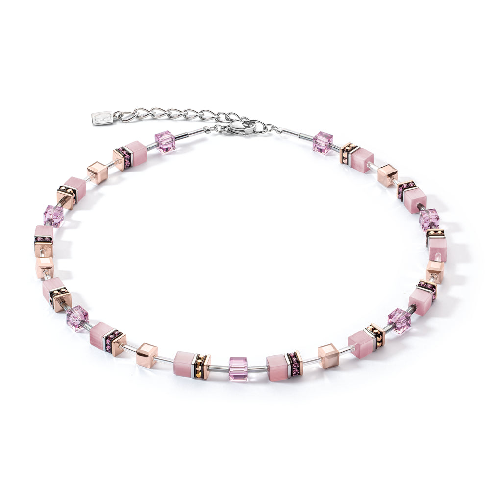 Collana geocube iconic monochrome lilla
