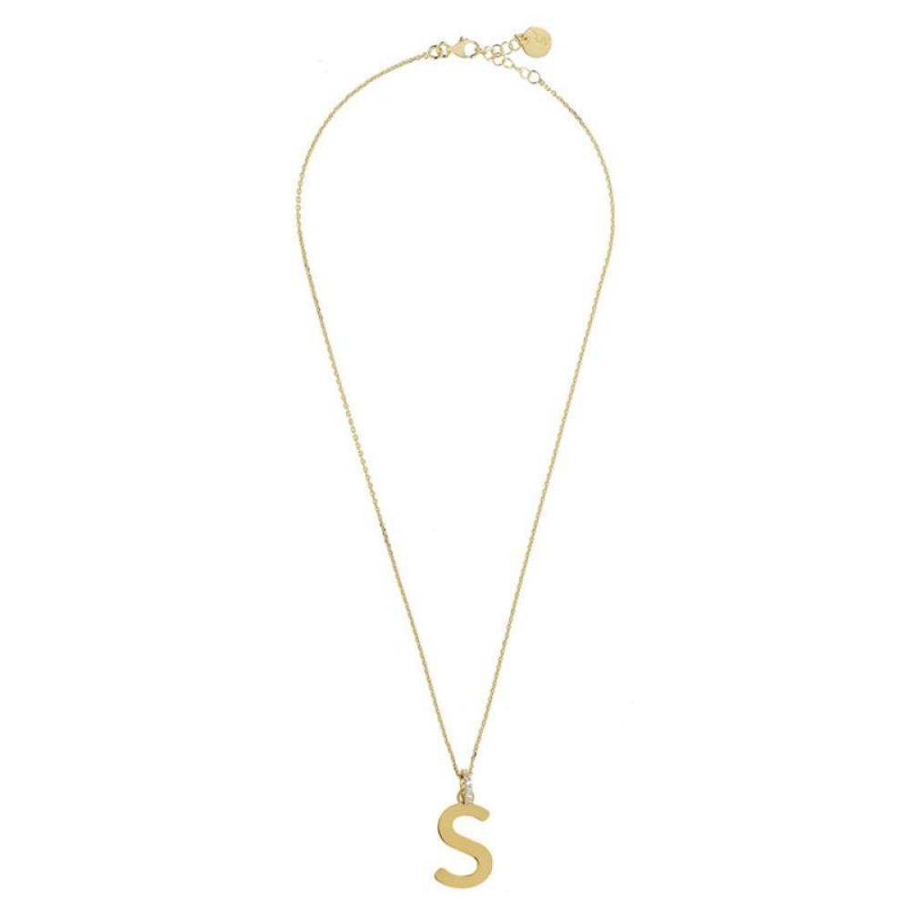 Collana Le Letterine con lettera S pendente lucidata a mano