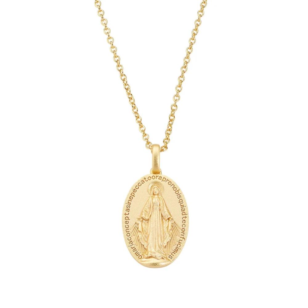 Collana Medaglia Miracolosa Dorata Ref.CLMIGM