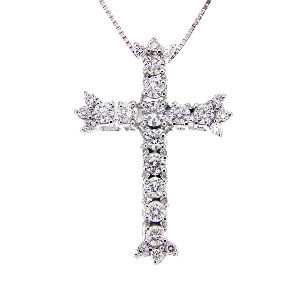 Pendente Croce con Diamanti CT 1.26