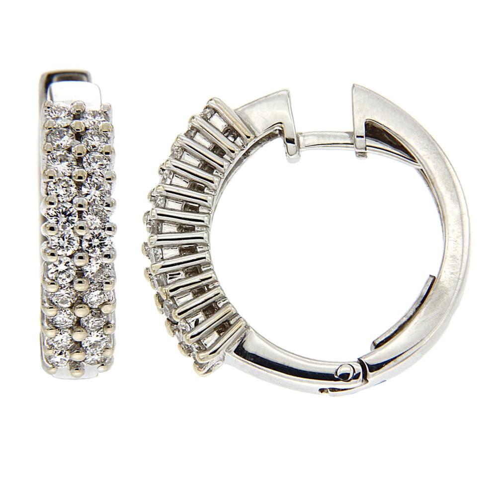 Orecchini Cechio con 44 Diamanti CT 0.88