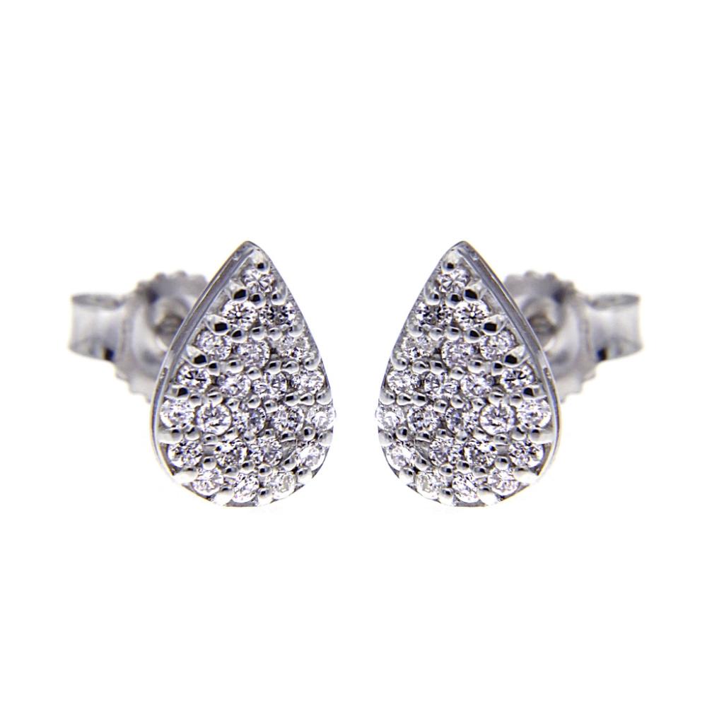 Orecchini Goccia con Diamanti CT 0.28