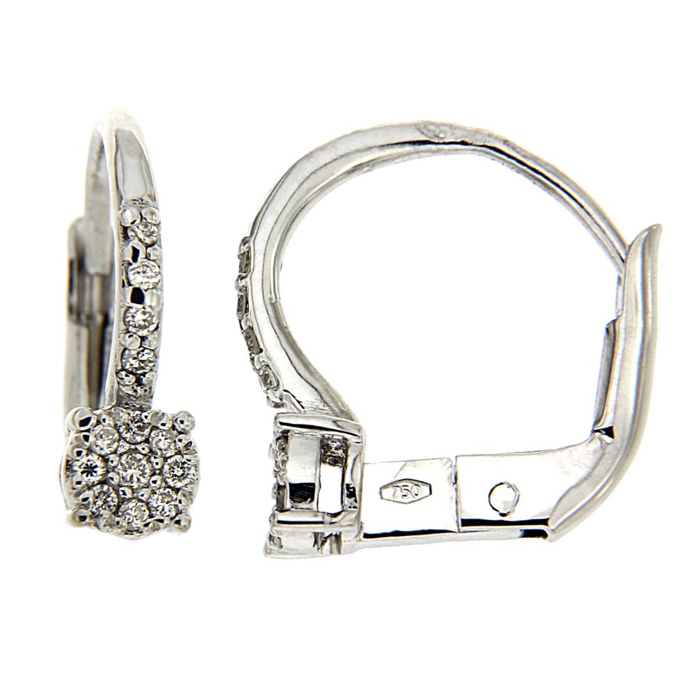 Orecchini con Diamanti CT 0.12 Linea Cristal