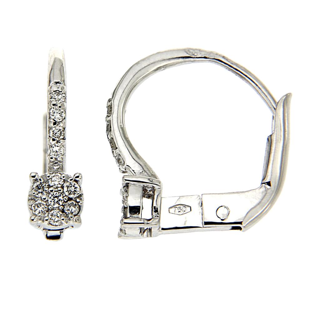Orecchini con Diamanti CT 0.17 Linea Cristal