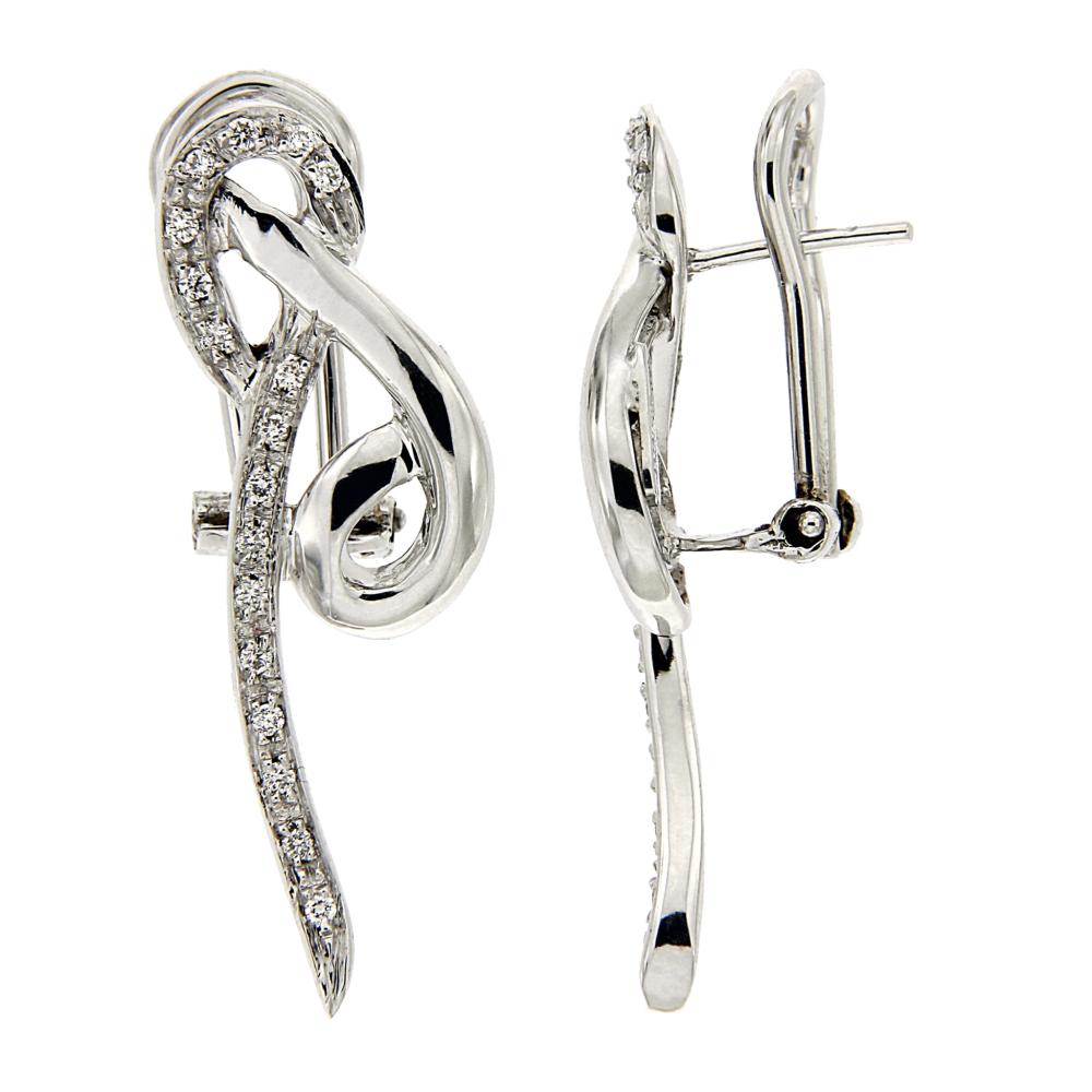 Orecchini Fiocco con Diamanti CT 0.32