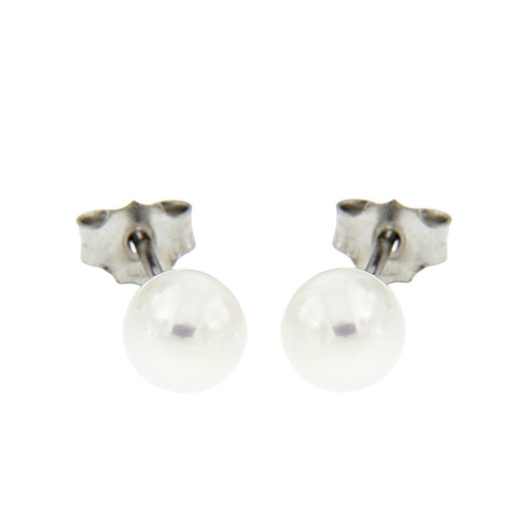 Orecchini con perla Freshwater 6/6.5 mm