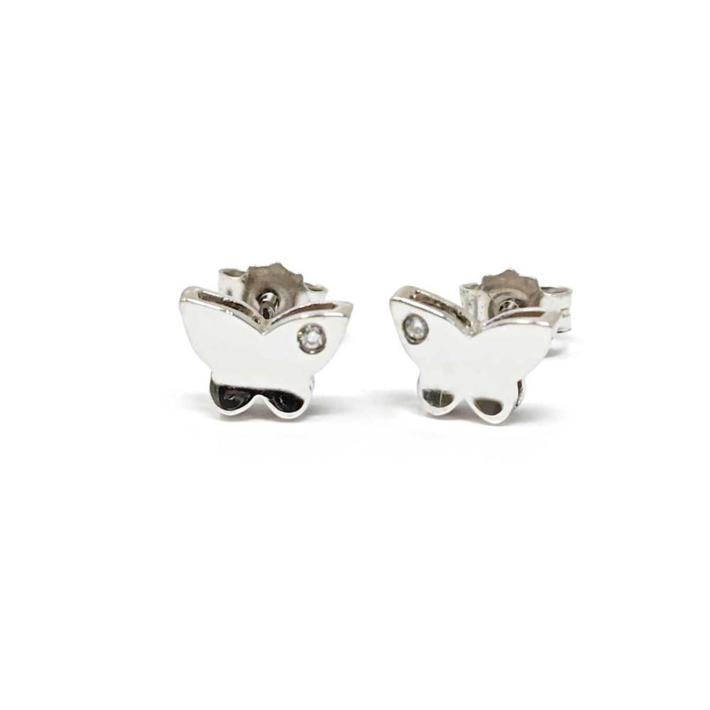 Orecchini Farfalla con Diamanti CT 0.02