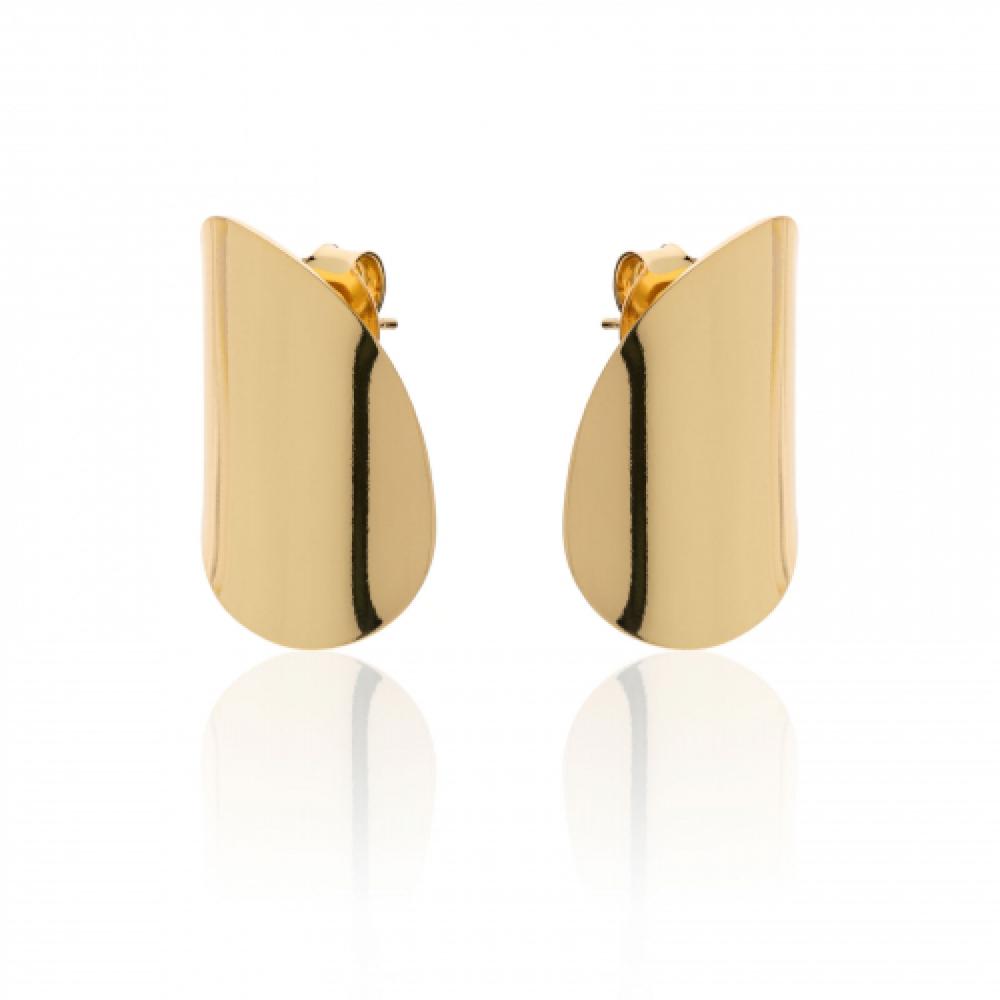 Orecchini in bronzo dorato Onda UNOAERRE