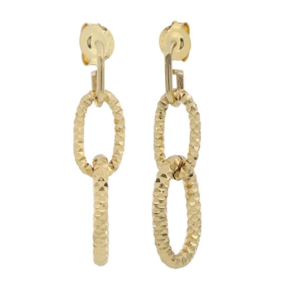 Orecchini in bronzo dorato UNOAERRE