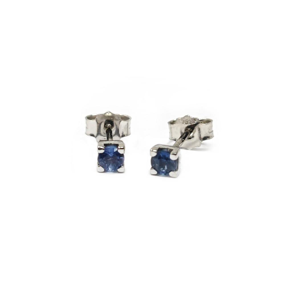 Orecchini Punto Luce con Zaffiri CT 0.32