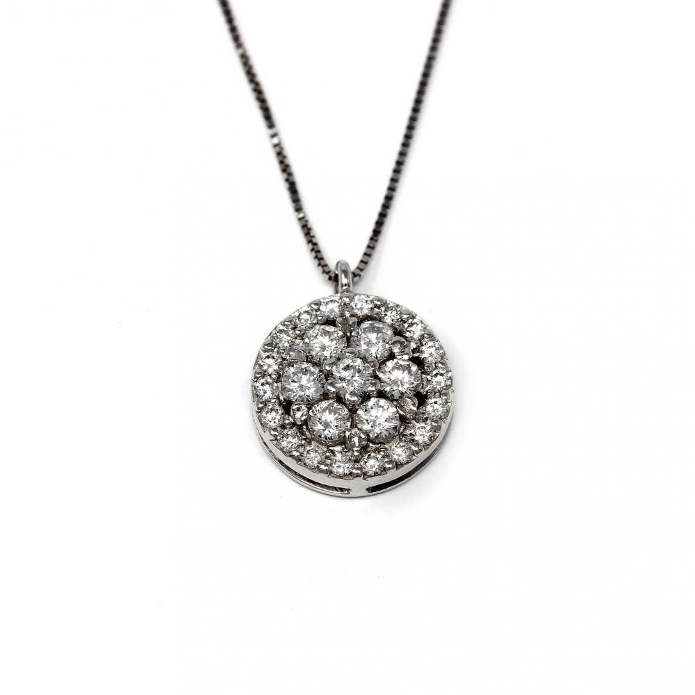 Pendente cerchio di Diamanti CT 0.40