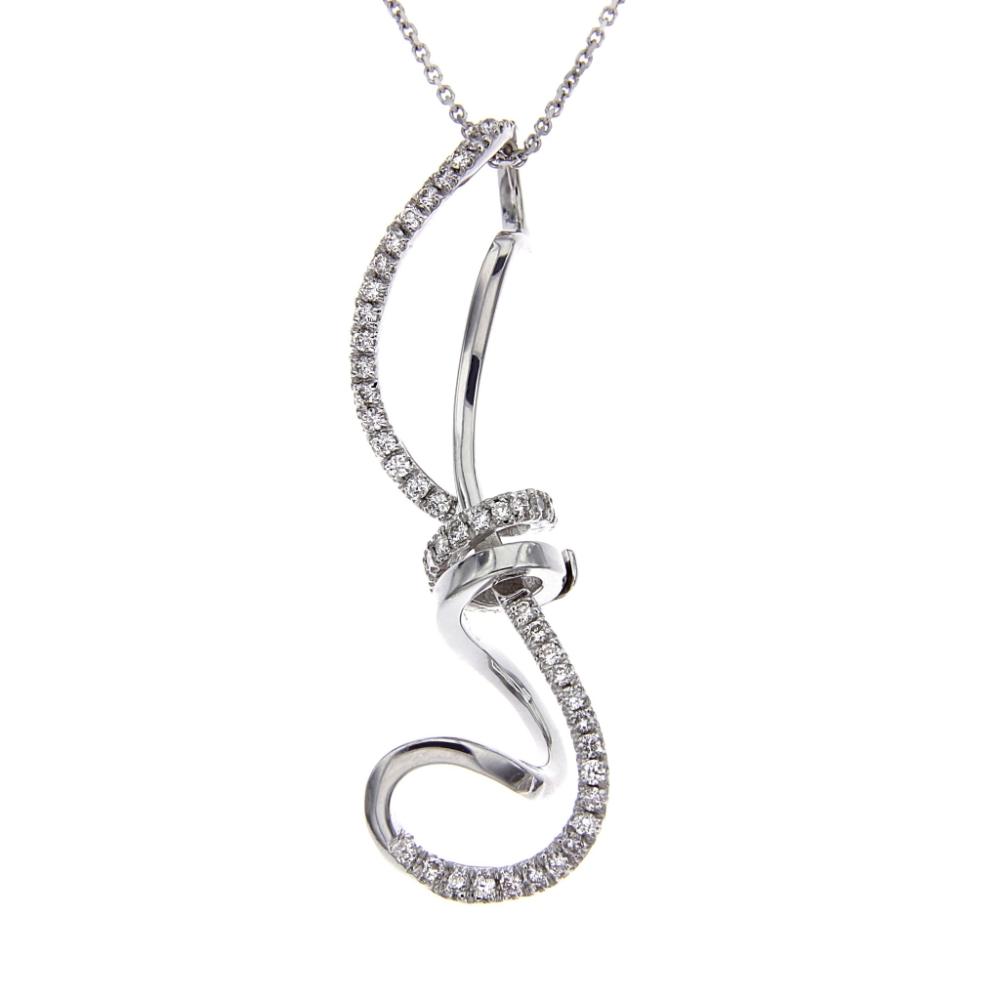 Pendente Stilizzato con Diamanti CT 0.51