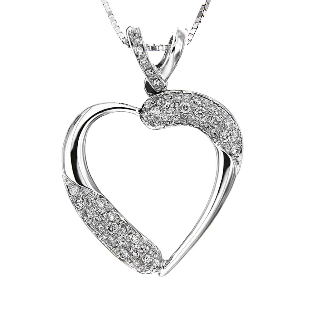 Pendente Cuore con Diamanti CT 0.40