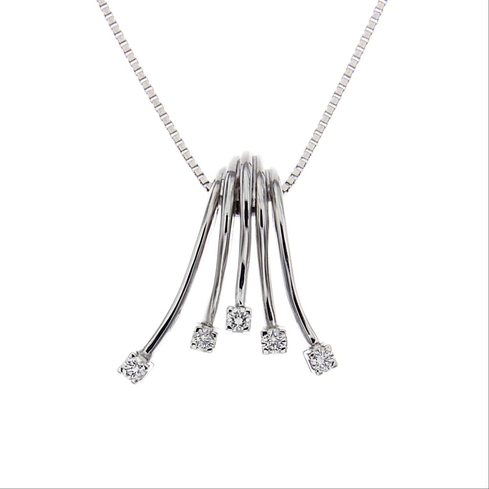 Pendente Fantasia con Diamanti CT 0.20
