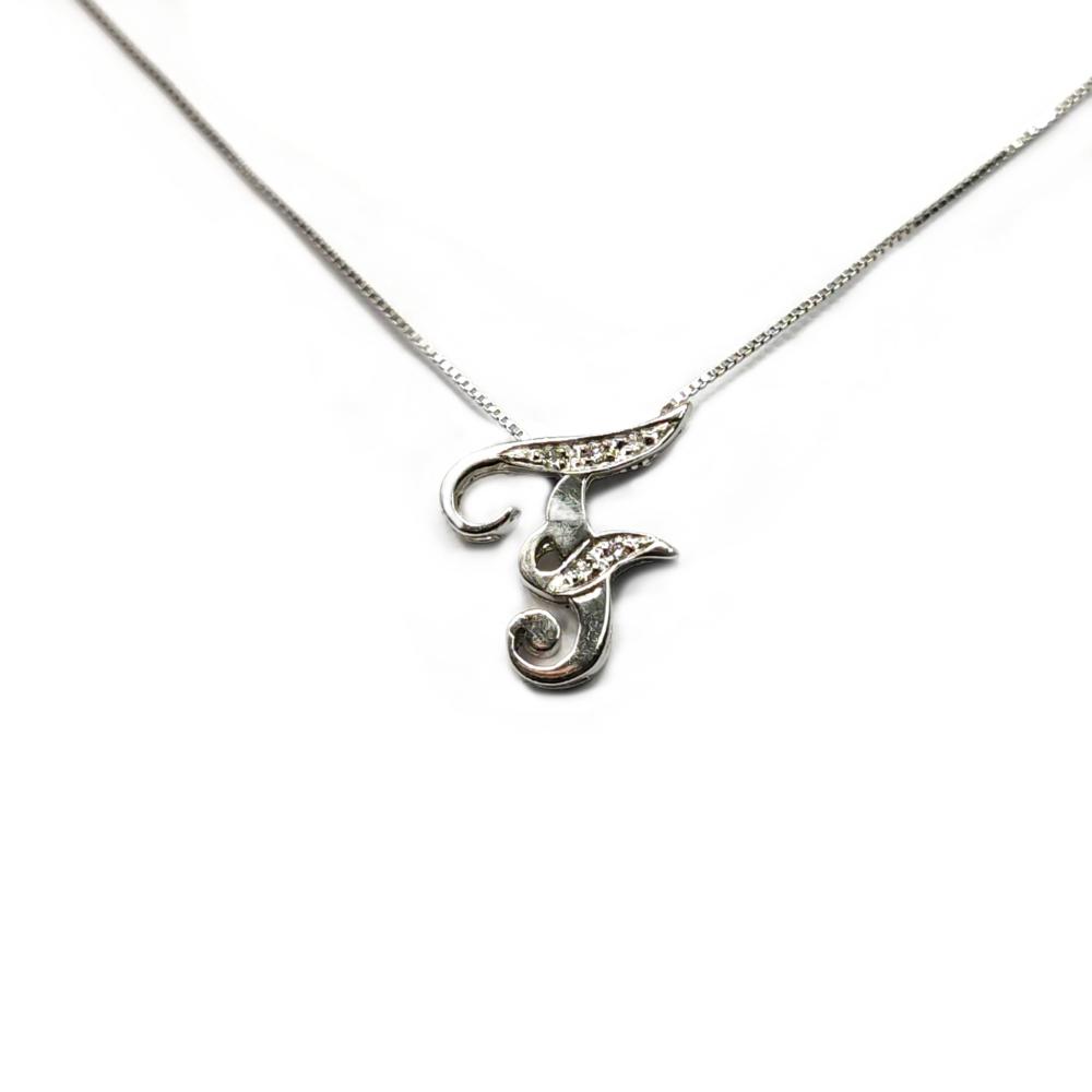 Pendente Lettera F CT 0.04