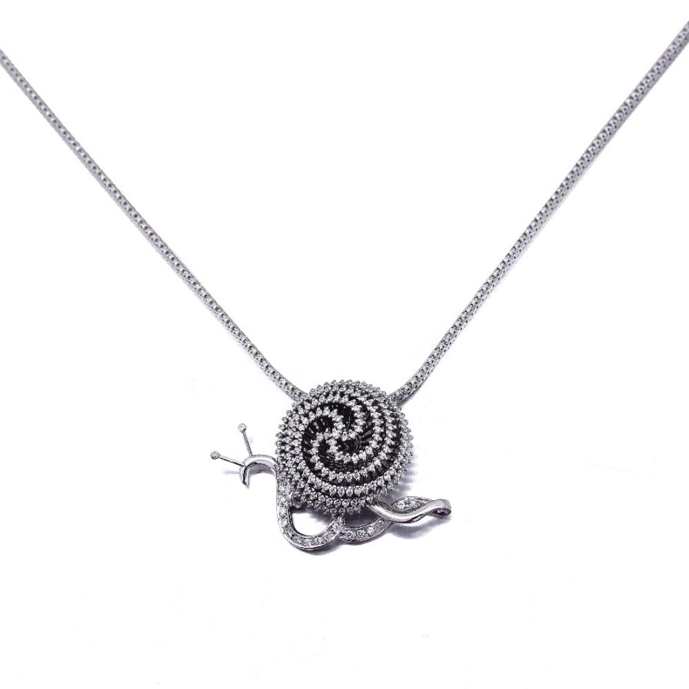 Pendente Lumaca con Diamanti CT 1.68 Collezione S.Dali