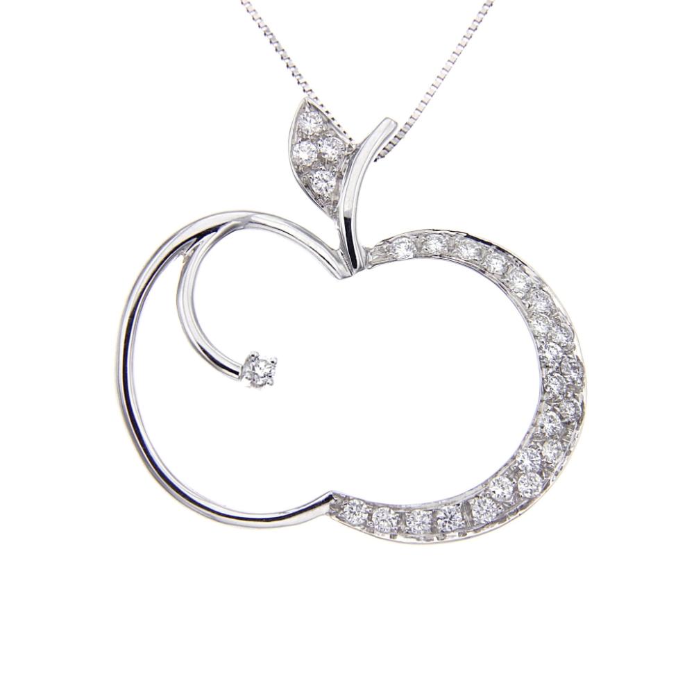 Pendente Mela con 27 Diamanti CT.0.48 VVS IF F