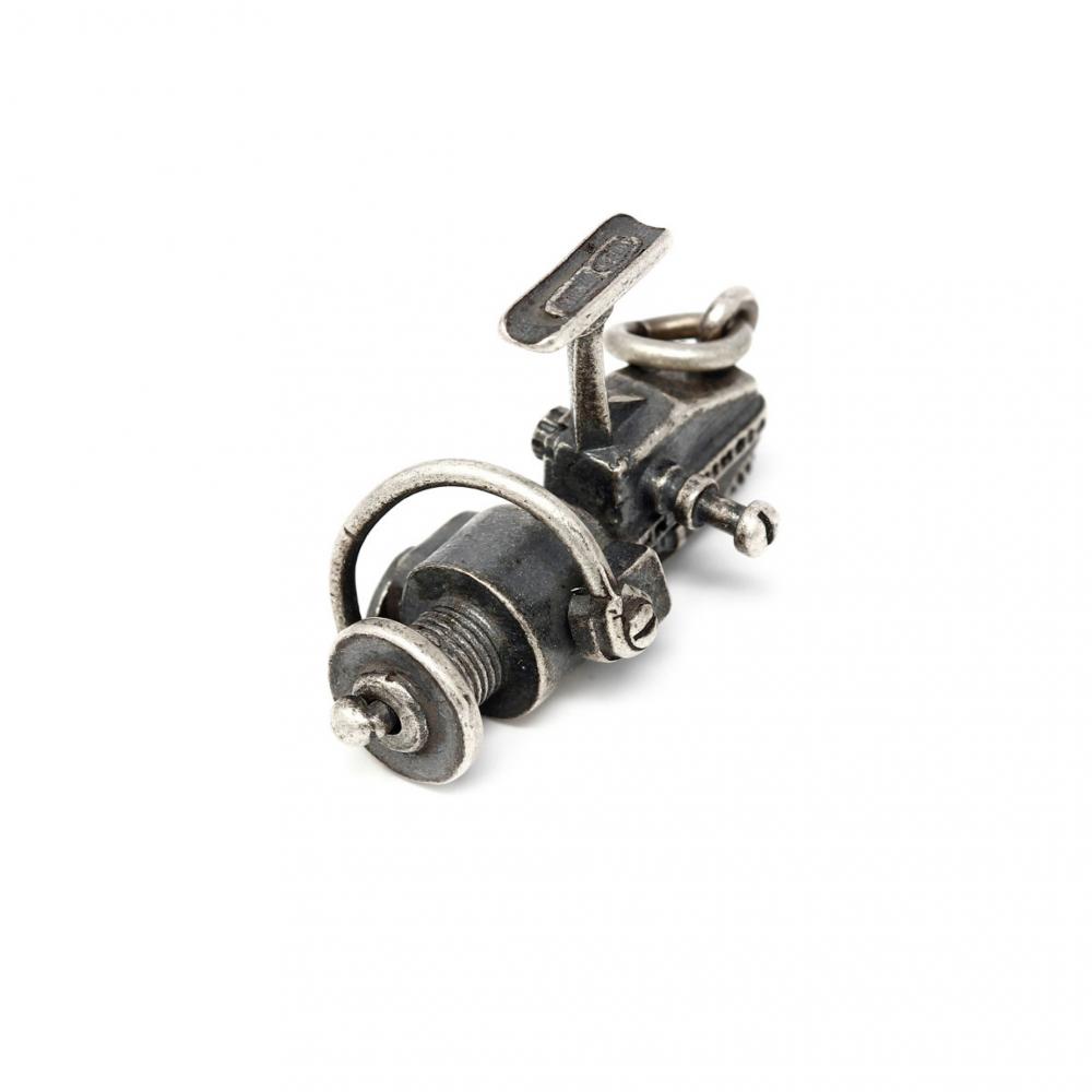 Pendente Mulinello da Pesca in Argento Brunito cm 2.5