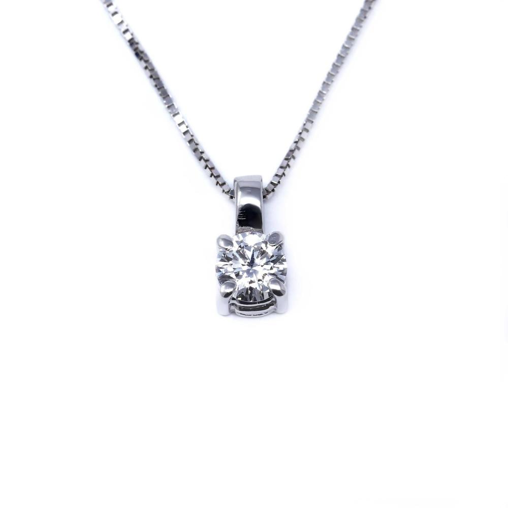 Pendente Punto Luce con Diamante CT 0.06