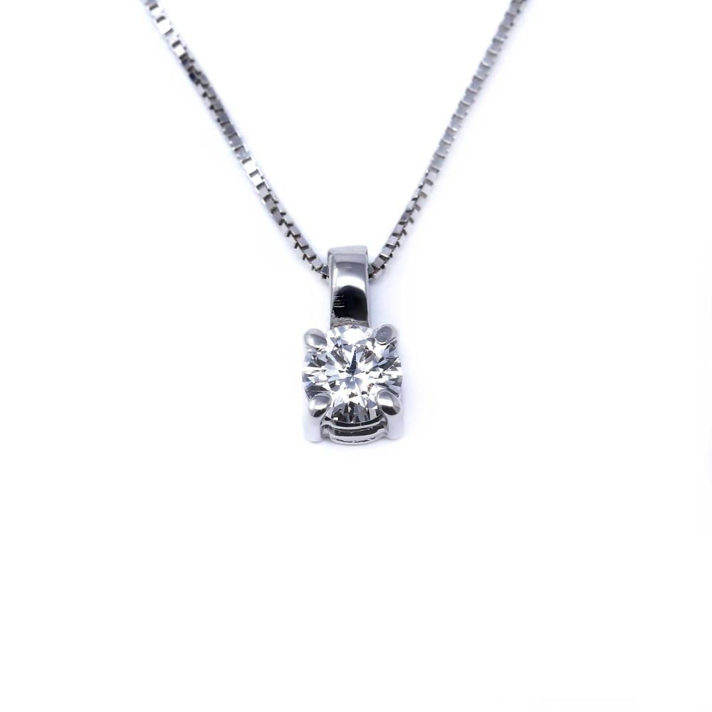 Pendente Punto luce con Diamante CT 0.10 VS1 F
