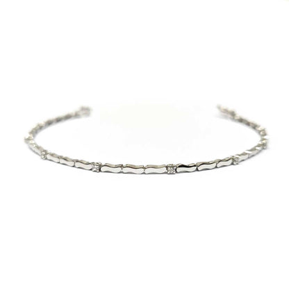 Bracciale Semirigido  con 10 Diamanti CT 0.20