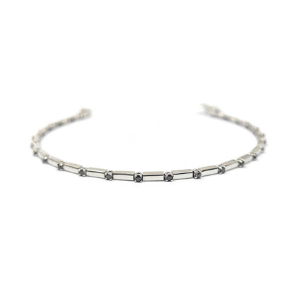 Bracciale Semirigido con 24 Diamanti Neri CT 0.48