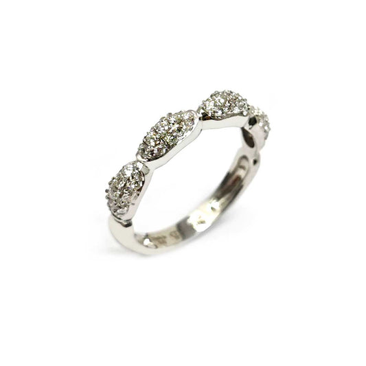 Anello Stilizzato con 44 Diamanti CT 0.44 VVS IF F