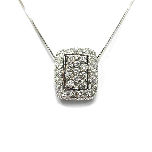 Pendente Rettangolare con Diamanti CT 1.20