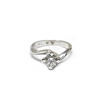 Anello Solitario Valentino con Diamante CT 0.71 VS1 E