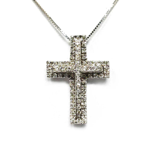 Pendente Croce con Diamanti CT 0.66