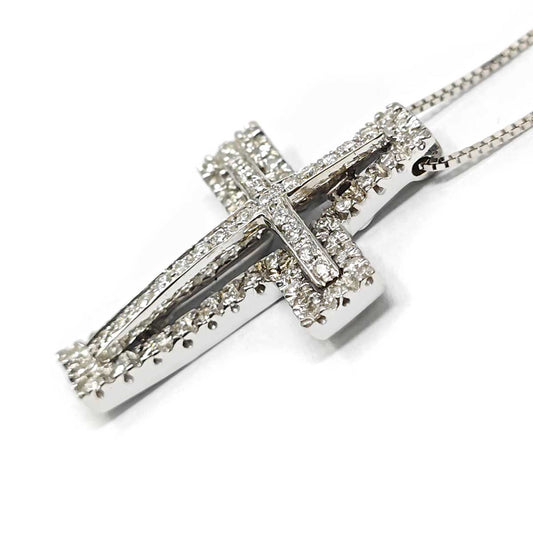 Pendente Croce con Diamanti CT 0.66