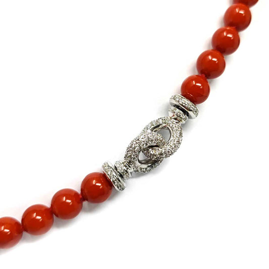 Filo di Corallo Rosso Moro Mediterraneo EX da 7,5/8 mm