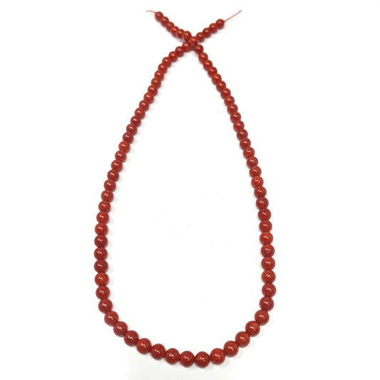 Filo di Corallo da 5/5,5 mm Rosso Moro Mediterraneo EX