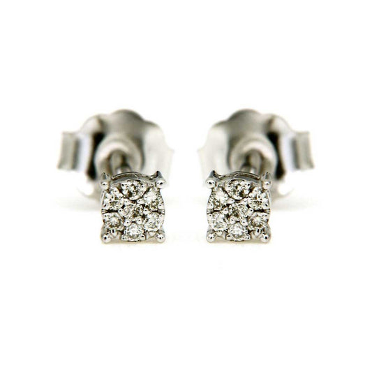 Orecchini Rosetta con Diamanti CT 0.09