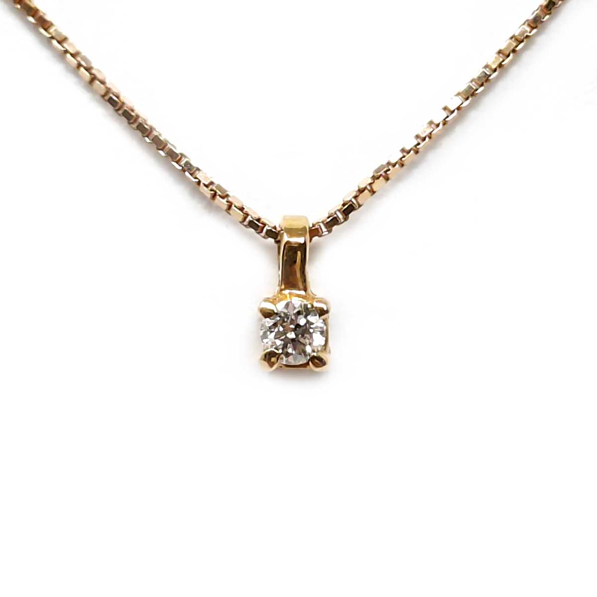 Pendente Punto Luce in Oro Rosa CT 0.05