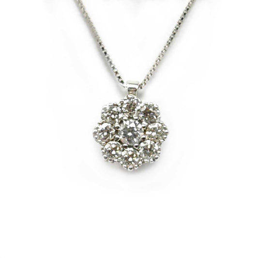 Pendente Rosetta con Diamanti CT 0.28