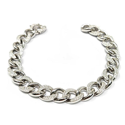 Bracciale a Maglia in Oro Bianco CT 1.70