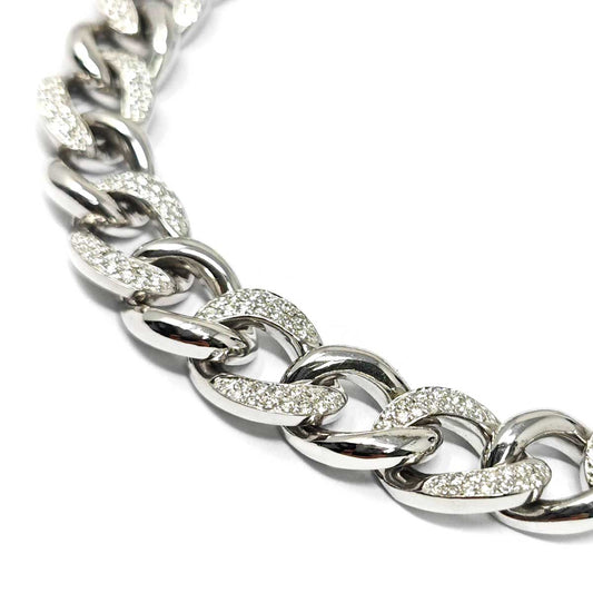 Bracciale a Maglia in Oro Bianco CT 1.70
