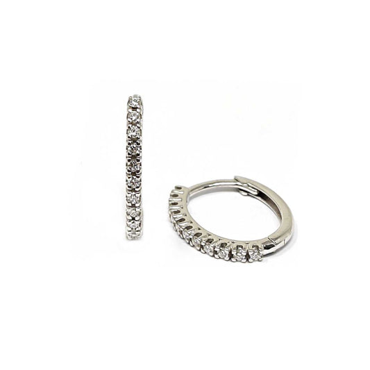 Orecchini Cerchio con Diamanti CT 0.30