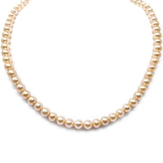 Girocollo di Perla Oro A.D.6/6.5 mm
