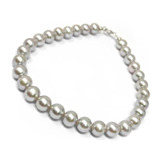 Bracciale di Perla Grigio A.D 6/6.5 mm