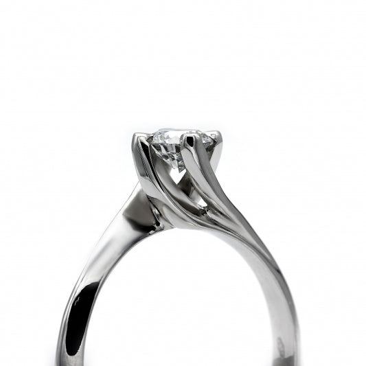 Anello Solitario con Diamante CT 0.40 VVS2 F CERTIFICATO IGI